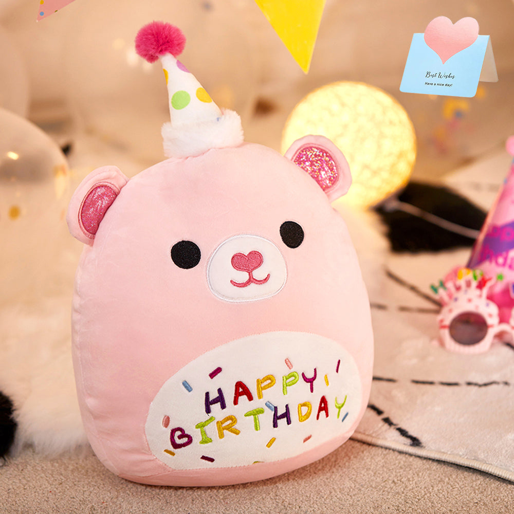 Birthday Bear/Axololt Squishmallows