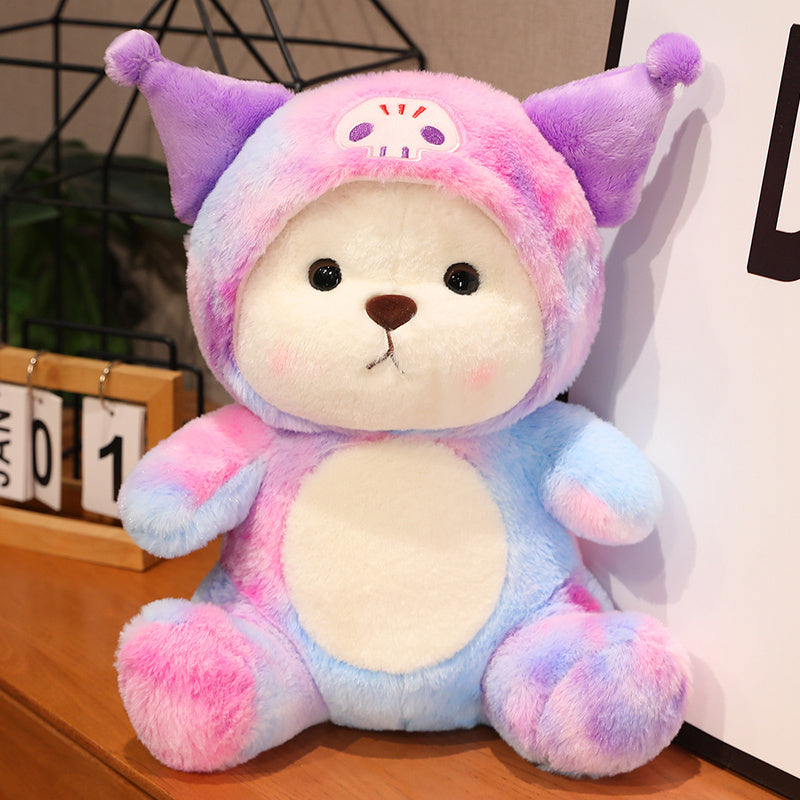 Bear Plush - Colorful Hoodie