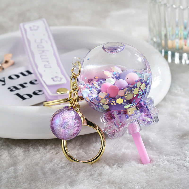 Lollipop Rainbow Keychain